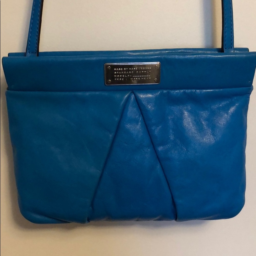 Marc jacobs blue crossbody purse